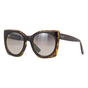 New MAUI JIM Pakalana Havana Polarised Cat Eye GS855 2 Sunglasses Women